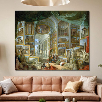 Roma Antica Giovanni Paolo Pannini gpp2 quadro stampato su tela