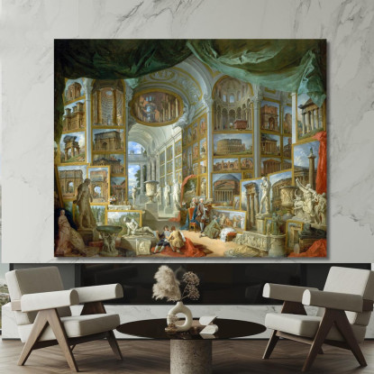 Roma Antica Giovanni Paolo Pannini gpp2 quadro stampato su tela