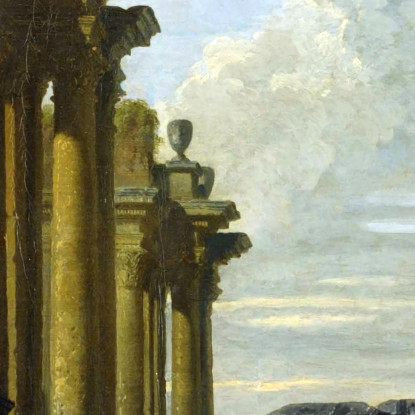 Capriccio Architettonico Del Foro Romano Giovanni Paolo Pannini gpp4 quadro stampato su tela