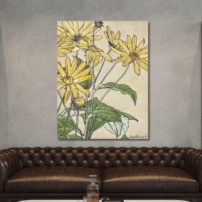 Girasoli Hannah Borger Overbeck hbo17 quadro stampato su tela