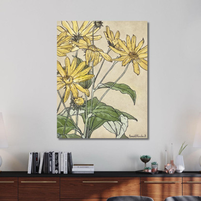 Girasoli Hannah Borger Overbeck hbo17 quadro stampato su tela