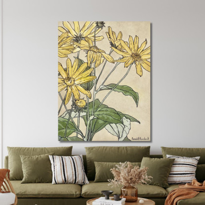 Girasoli Hannah Borger Overbeck hbo17 quadro stampato su tela