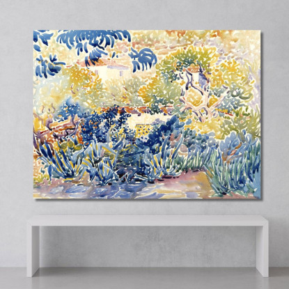 Il Giardino Dell'Artista A Saint-Clair Henri Edmond Cross hec13 quadro stampato su tela
