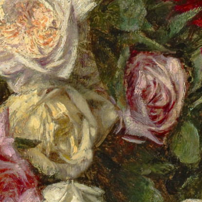 Rose In Una Ciotola E Piatto Henri Fantin-Latou hfl14 quadro stampato su tela
