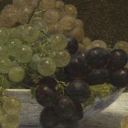 Natura Morta Con Uva E Garofano Henri Fantin-Latou hfl21 quadro stampato su tela