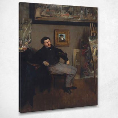 James-Jacques-Joseph Tissot Edgar Degas edg187 quadro stampato su tela