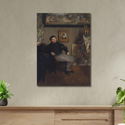 James-Jacques-Joseph Tissot Edgar Degas edg187 quadro stampato su tela