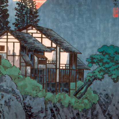 Hakone Hiroaki Takahashi htk11 quadro stampato su tela