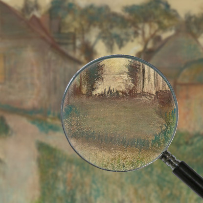 Rue Quesnoy Saint-Valéry-Sur-Somme Edgar Degas edg193 quadro stampato su tela