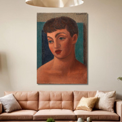 Testa Di Ragazza Miss Anne David Mark Gertler mgr9 quadro stampato su tela