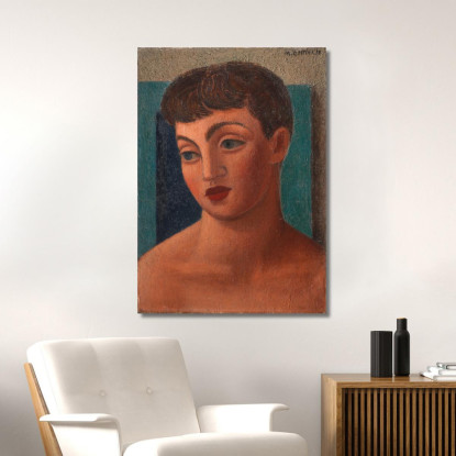 Testa Di Ragazza Miss Anne David Mark Gertler mgr9 quadro stampato su tela