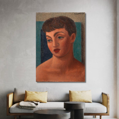 Testa Di Ragazza Miss Anne David Mark Gertler mgr9 quadro stampato su tela