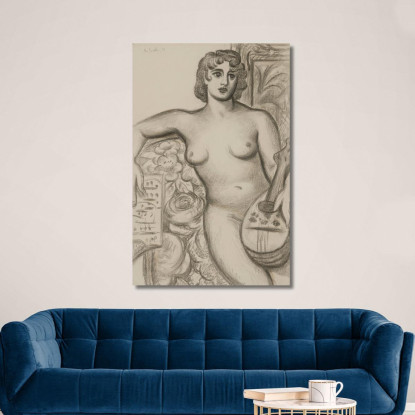 Nudo Seduto Mark Gertler mgr22 quadro stampato su tela