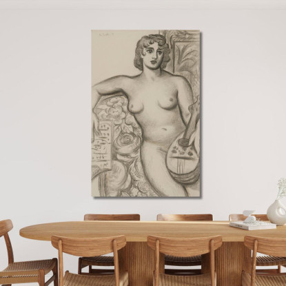 Nudo Seduto Mark Gertler mgr22 quadro stampato su tela