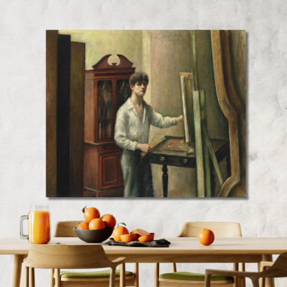 L'Artista Nel Suo Studio Mark Gertler mgr31 quadro stampato su tela