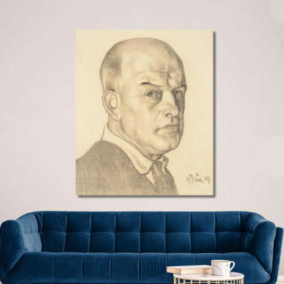 Autoritratto 4 Nikolai Triik ntr5 quadro stampato su tela