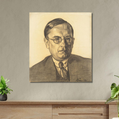 Ritratto Di Ugo Il Fabbro Nikolai Triik ntr8 quadro stampato su tela