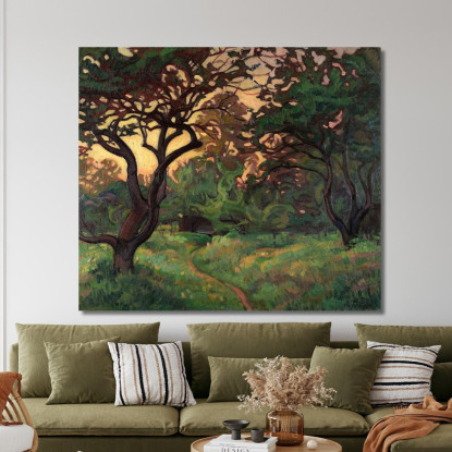 Vecchio Giardino Nikolai Triik ntr30 quadro stampato su tela