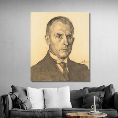 Prof. Karl Schlossmann'I Portree Nikolai Triik ntr38 quadro stampato su tela