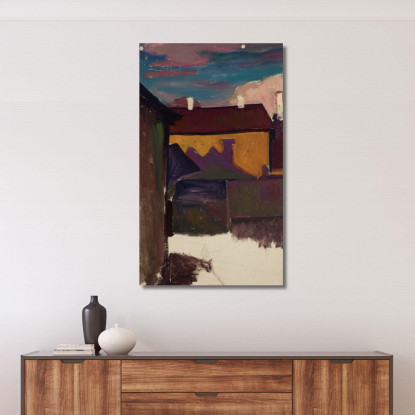 Veduta Del Cortile Nikolai Triik ntr48 quadro stampato su tela