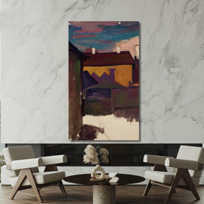 Veduta Del Cortile Nikolai Triik ntr48 quadro stampato su tela