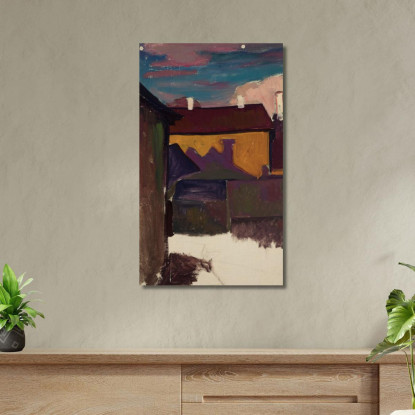 Veduta Del Cortile Nikolai Triik ntr48 quadro stampato su tela