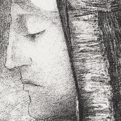 Profilo Di Luce Odilon Redon ord58 quadro stampato su tela