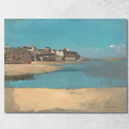 Villaggio Sul Mare In Bretagna Odilon Redon ord90 quadro stampato su tela