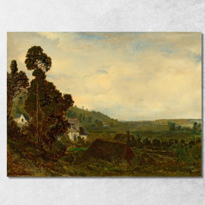 Una Vecchia Cappella In Una Valle Théodore Rousseau trs7 quadro stampato su tela