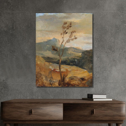 Paesaggio Dell'Alvernia Théodore Rousseau trs29 quadro stampato su tela