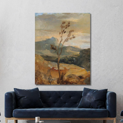 Paesaggio Dell'Alvernia Théodore Rousseau trs29 quadro stampato su tela