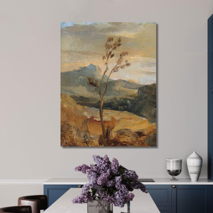 Paesaggio Dell'Alvernia Théodore Rousseau trs29 quadro stampato su tela