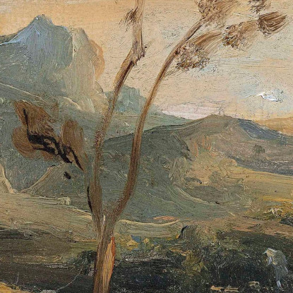 Paesaggio Dell'Alvernia Théodore Rousseau trs29 quadro stampato su tela