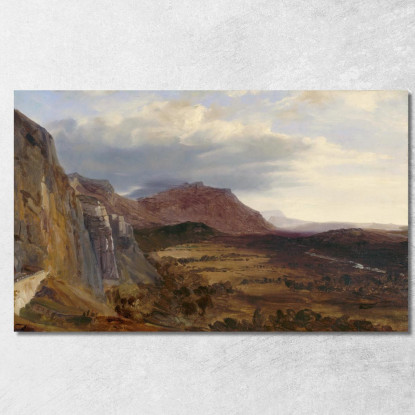 Vista Di Saleve Vicino A Ginevra Théodore Rousseau trs48 quadro stampato su tela