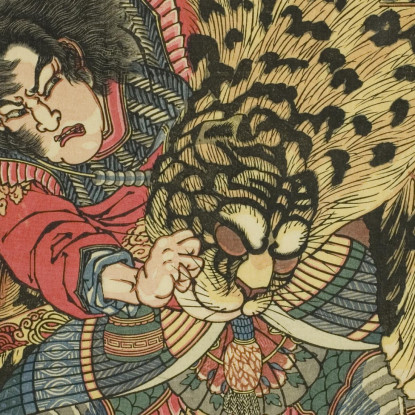 Rua Xiaoqi Utagawa Kuniyoshi ukn34 quadro stampato su tela