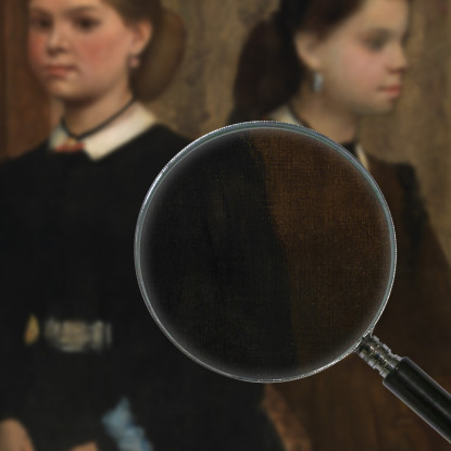 Le Sorelle Bellelli (Giovanna E Giuliana Bellelli) Edgar Degas edg260 quadro stampato su tela