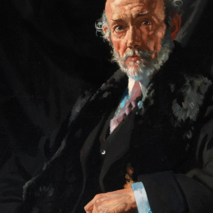 Ritratto Del Dottor E.J. Dillon Corrispondente Di Guerra E Pubblicista William Orpen wrp24 quadro stampato su tela