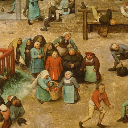 Giochi Per Bambini Pieter Bruegel pbr7 quadro stampato su tela