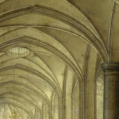 L'Interno Di Una Chiesa Gotica Guardando Ad Est Pieter Bruegel pbr11 quadro stampato su tela