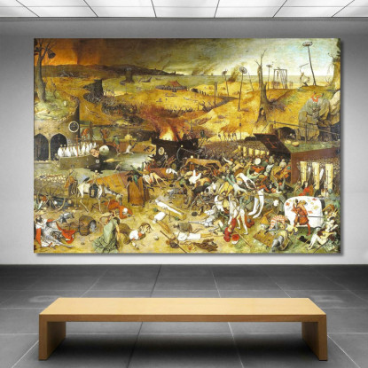 Trionfo Della Morte Pieter Bruegel pbr22 quadro stampato su tela