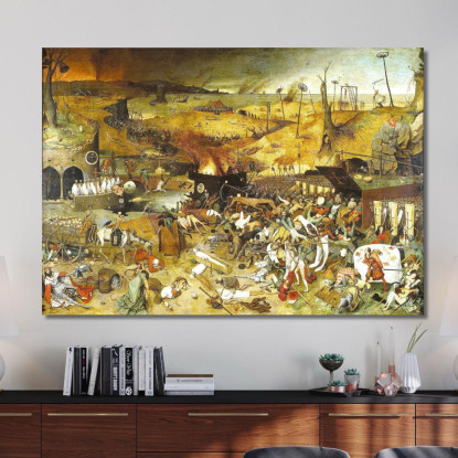 Trionfo Della Morte Pieter Bruegel pbr22 quadro stampato su tela