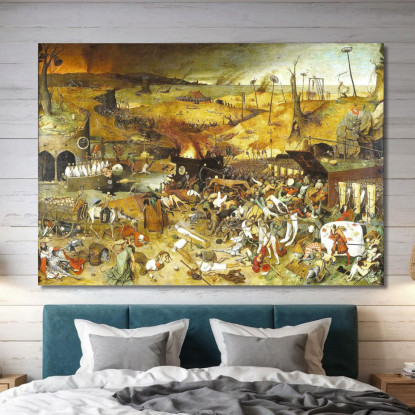 Trionfo Della Morte Pieter Bruegel pbr22 quadro stampato su tela