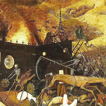 Trionfo Della Morte Pieter Bruegel pbr22 quadro stampato su tela