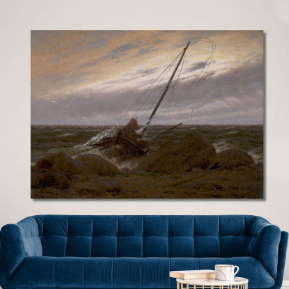 Dopo La Tempesta 1816 1817 Caspar David Friedrich cdf3 quadro stampato su tela