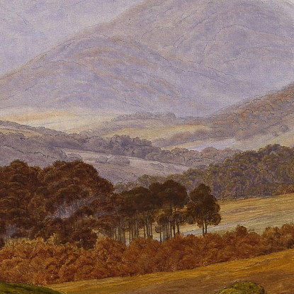 Montagna Nei Monti Dei Giganti Caspar David Friedrich cdf19 quadro stampato su tela