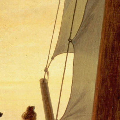 Sulla Barca A Vela Caspar David Friedrich cdf31 quadro stampato su tela