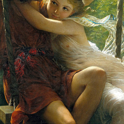 Primavera 1873 Pierre-Auguste Cot pac6 quadro stampato su tela