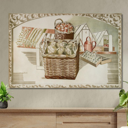 Orti E Frutteti Paul Nash pns3 quadro stampato su tela