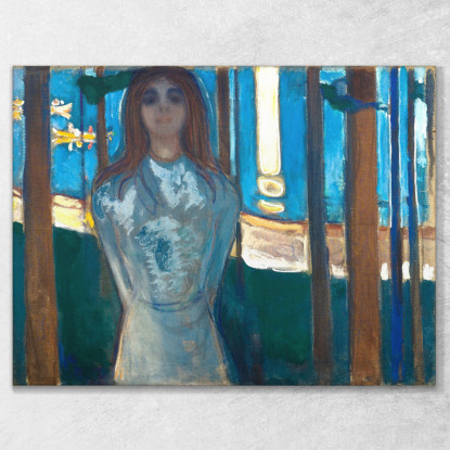 La Voce Notte D'Estate Edvard Munch em10 quadro stampato su tela