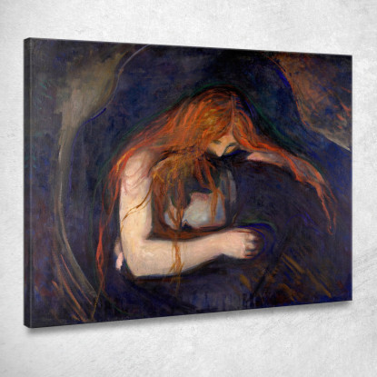 Vampiri Edvard Munch em12 quadro stampato su tela